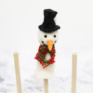 Christmas Felted Finger Puppet