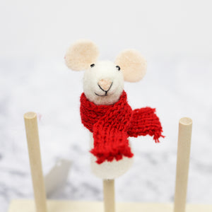 Christmas Felted Finger Puppet