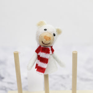Christmas Felted Finger Puppet