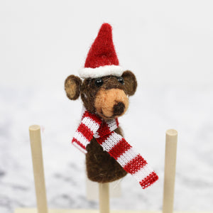 Christmas Felted Finger Puppet