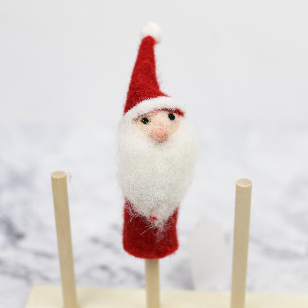 Christmas Felted Finger Puppet