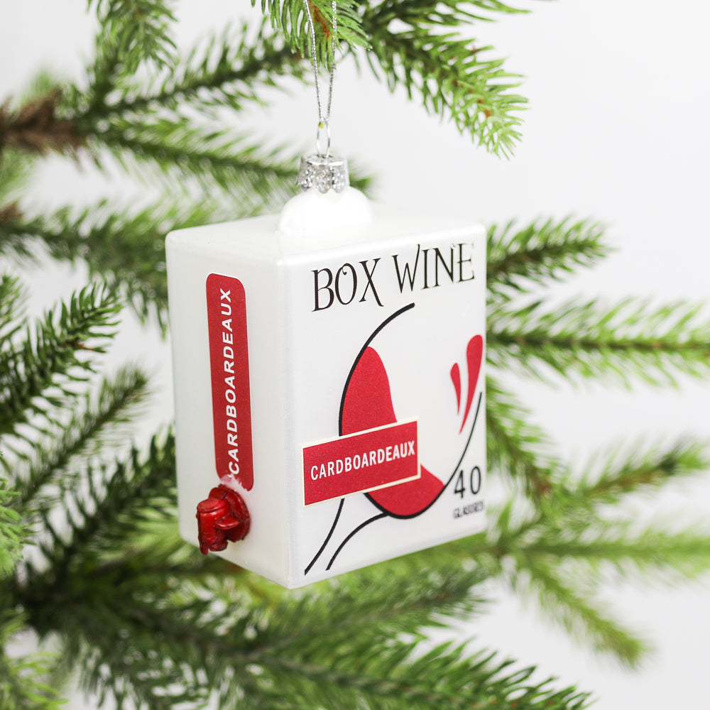 Boxed Wine Ornament