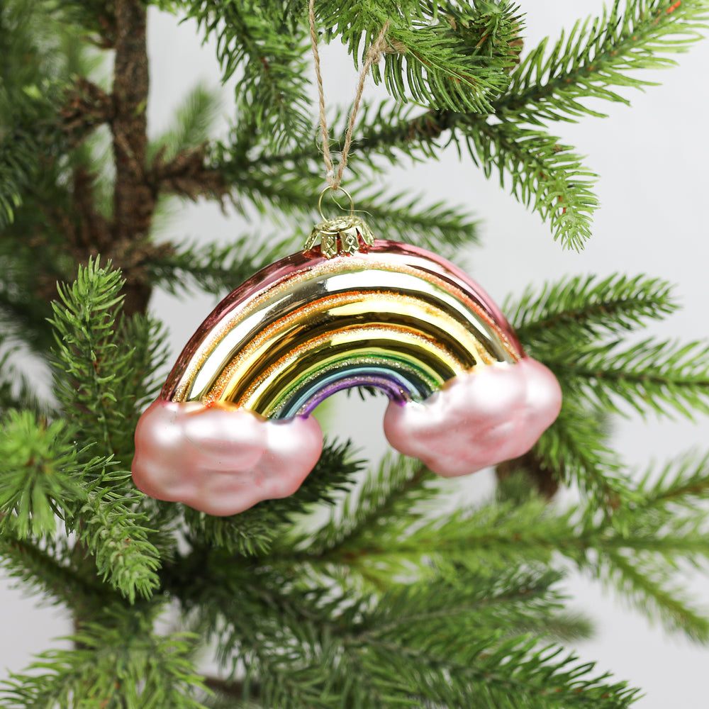 Glass Rainbow Ornament