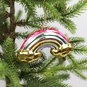 Glass Rainbow Ornament