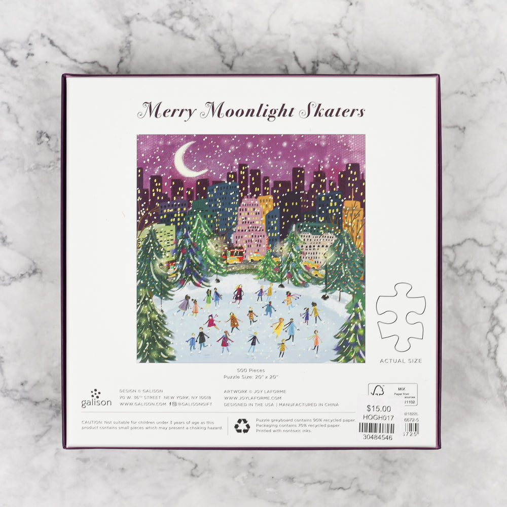 Merry Moonlight Skaters Puzzle