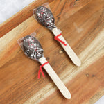 Dark Chocolate Peppermint Dipped Spoons