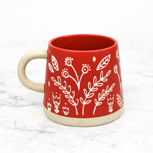 Etched Holiday Mouse Mug