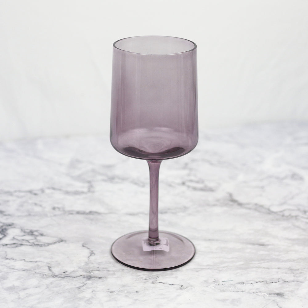 Lilac Wine Glass