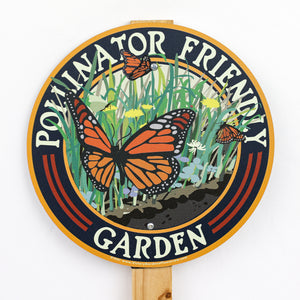Butterfly Pollinator Friendly Garden Sign