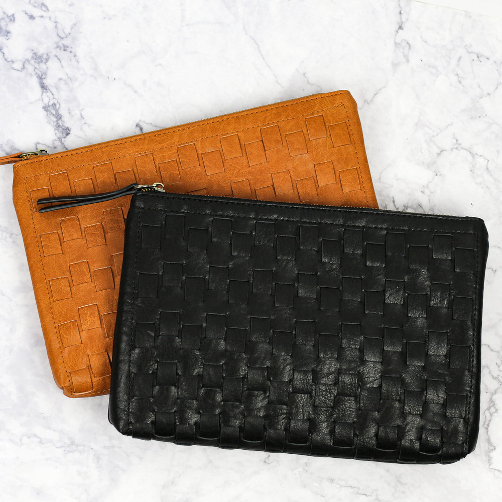 
                
                    Load image into Gallery viewer, Large Woven Crossbody Clutch
                
            