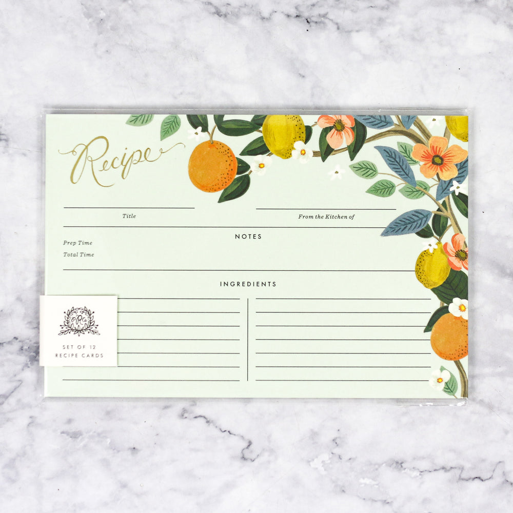 Citrus Grove Recipe Cards