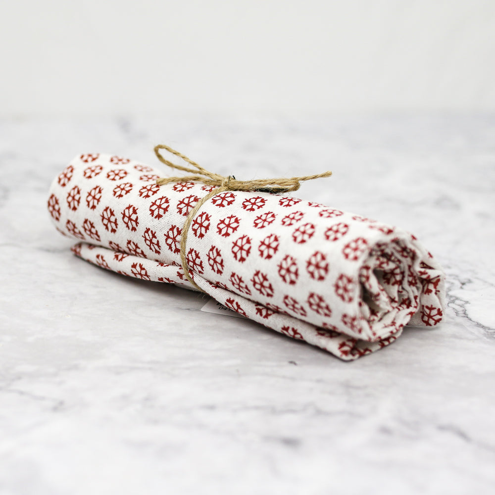 Holiday Pattern Flour Sack Dishtowel