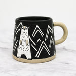 Etched Black Polar Bear Mug
