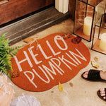 Hello Pumpkin Door Mat