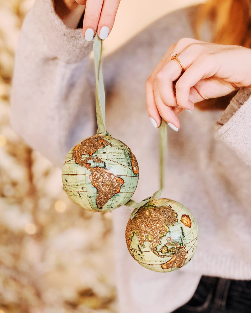 Glittered Globe Ornament