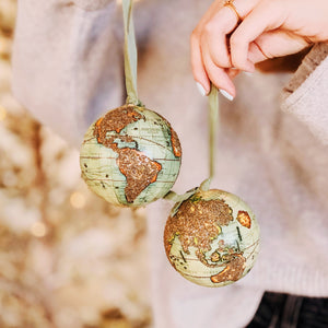 Glittered Globe Ornament