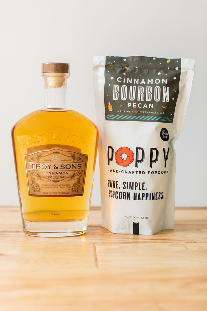 
                
                    Load image into Gallery viewer, Cinnamon Bourbon Pecan Hand-Crafted Popcorn
                
            