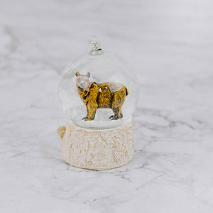 Woodland Animal Snow Globe Ornament