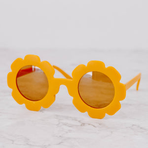Earth Toned Flower Kid's Sunglasses