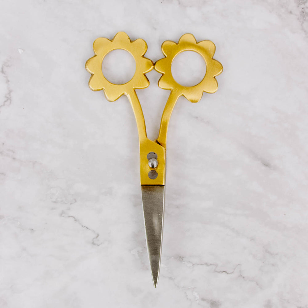 Brass Daisy Scissors