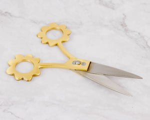 Brass Daisy Scissors