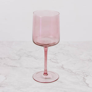 Retro Colored Wine Glass