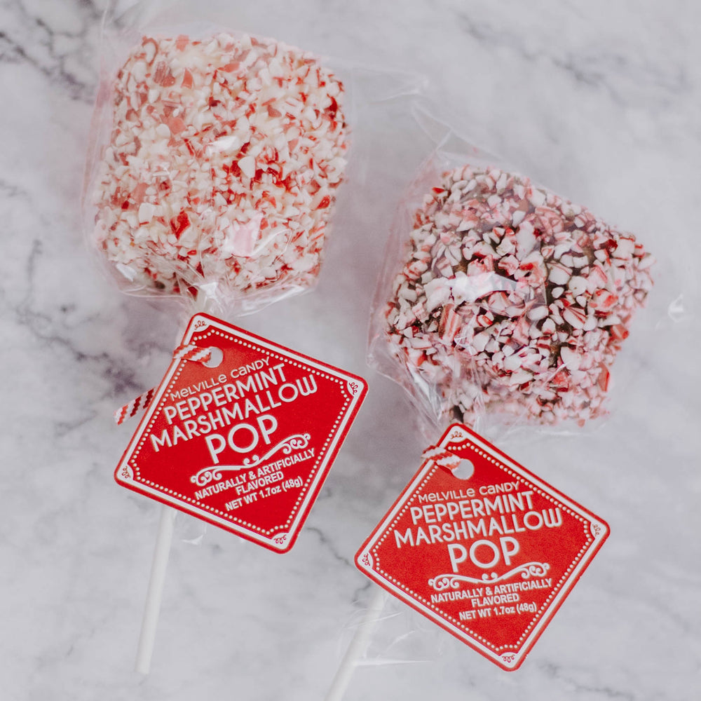 Giant Peppermint Marshmallow Pop