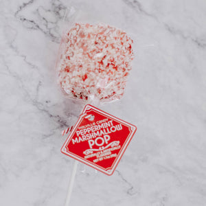 Giant Peppermint Marshmallow Pop