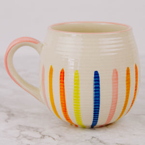 
                
                    Load image into Gallery viewer, Rainbow Stripes Mug
                
            