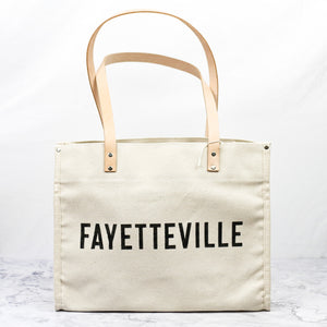
                
                    Load image into Gallery viewer, Fayetteville Canvas Tote Bag
                
            