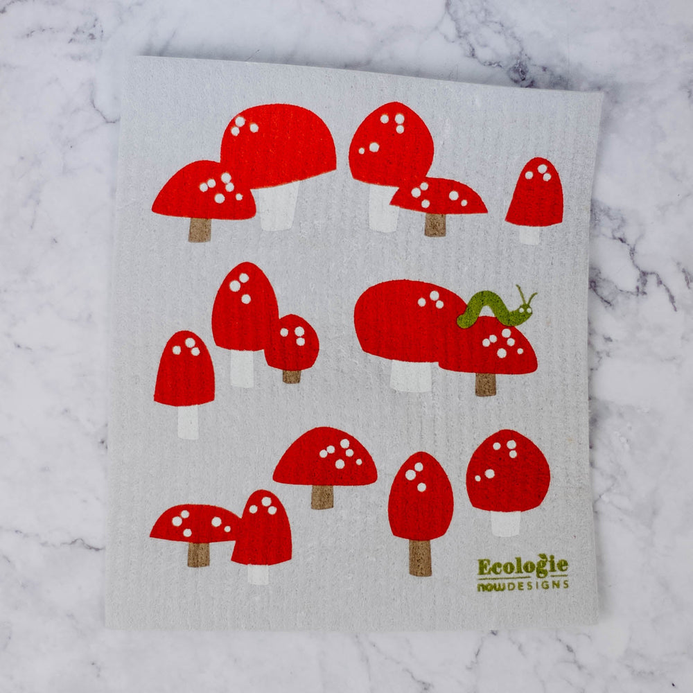 
                
                    Load image into Gallery viewer, Toadstool Swedish Dish Cloth
                
            