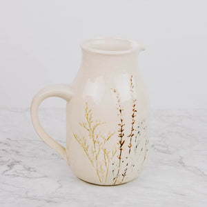 Ceramic Botanical Pitcher