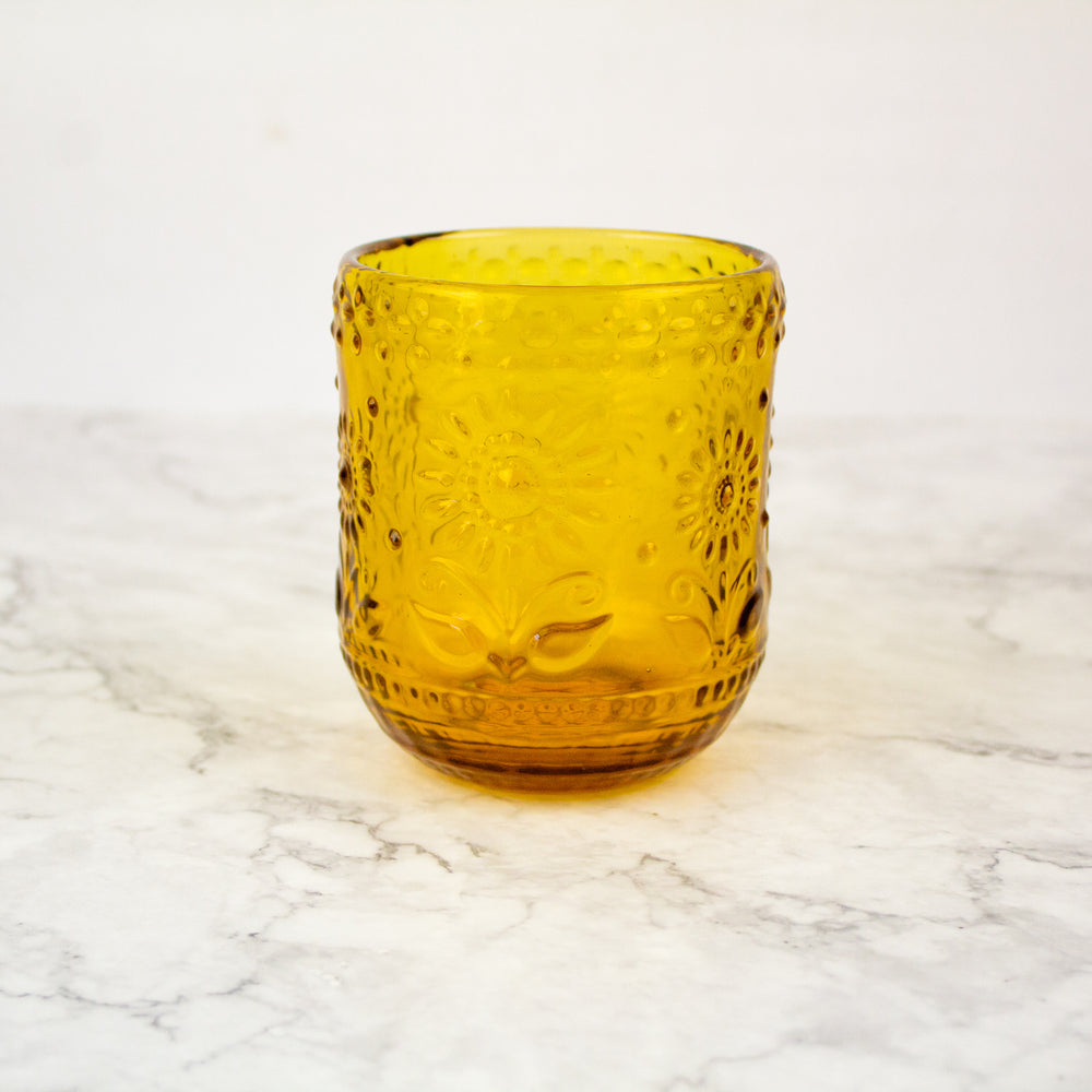 Embossed Drinking Glass