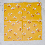 No. 021 Mustard Floral Bandana