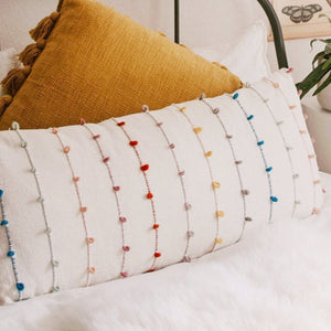 Rainbow Woven Pillow