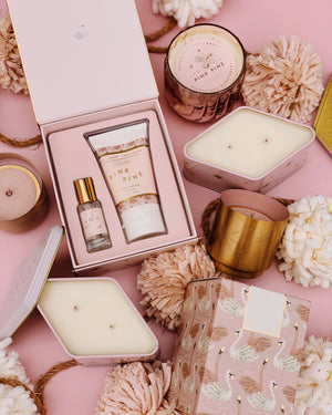 Pink Pine Boxed Candle