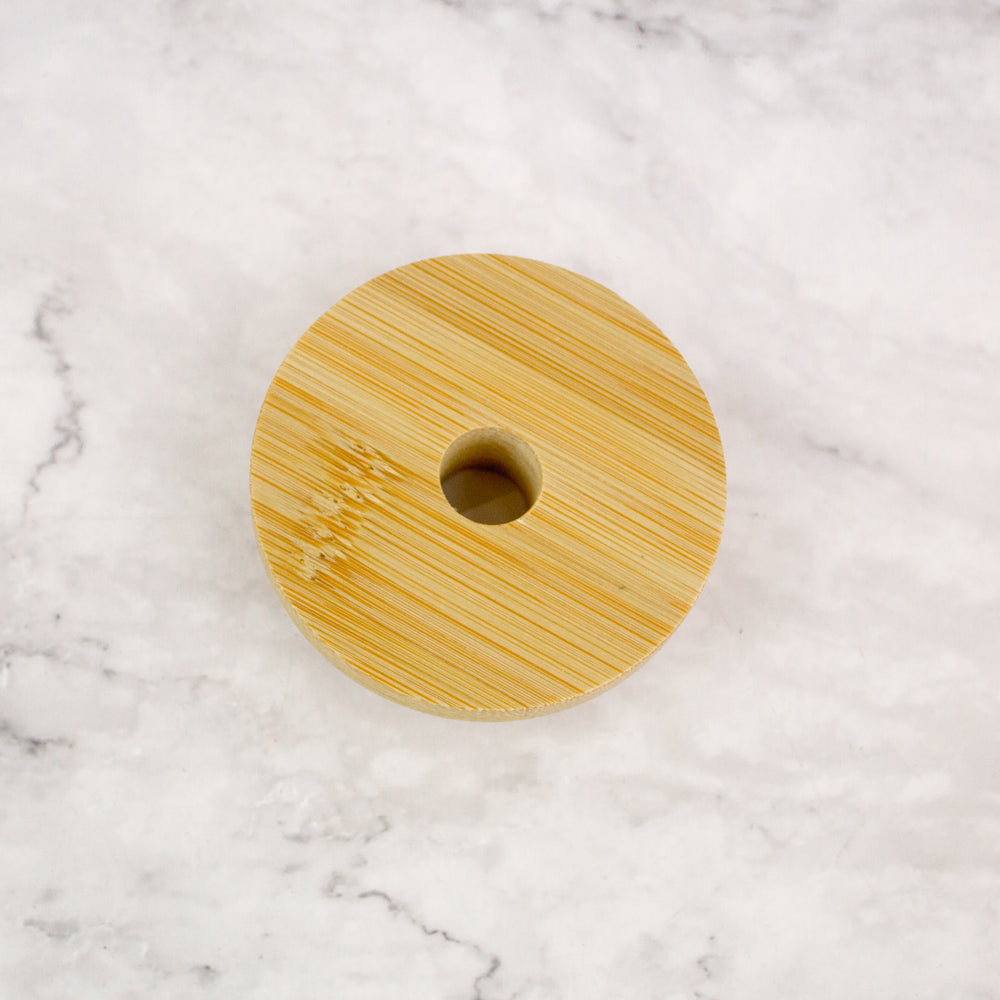 Bamboo Can Glass Lid