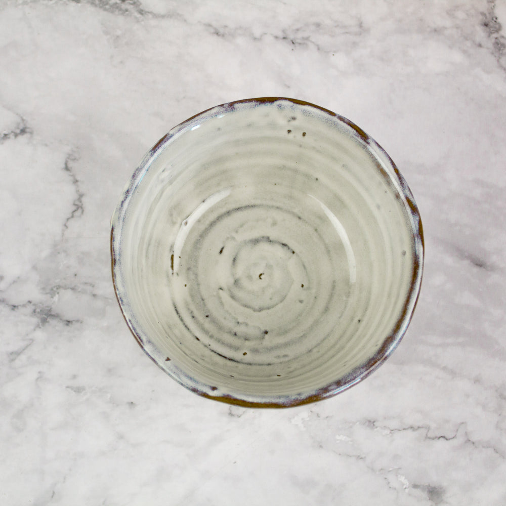 Glazed Stoneware Fruit & Nut Bowl