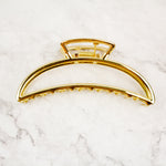 Gold Crescent Claw Hair Clip
