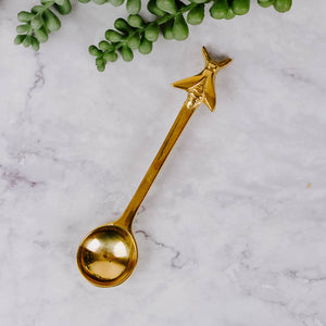 
                
                    Load image into Gallery viewer, Brass Bee Spoon
                
            
