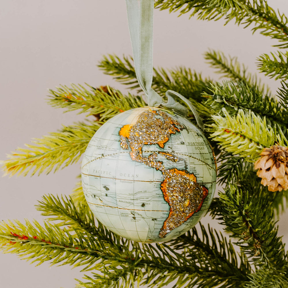 Glittered Globe Ornament