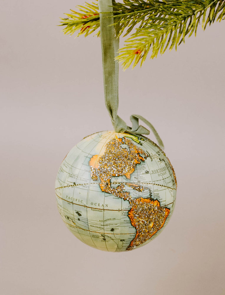 Glittered Globe Ornament