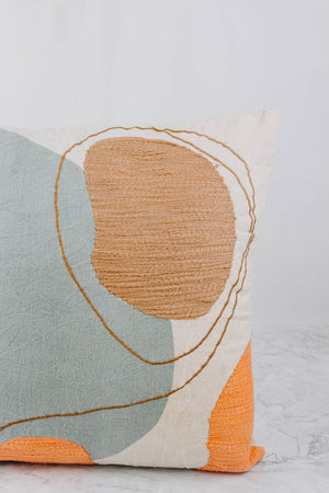 Small Square Abstract Pillow