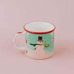 Candy Cane Snowman Mug