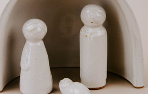 Stoneware Nativity Scene