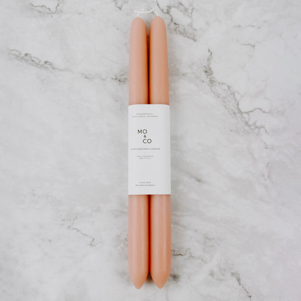 Colored Beeswax Taper Candle