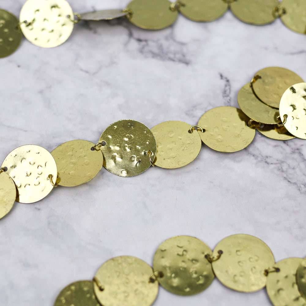 Hammered Brass Garland