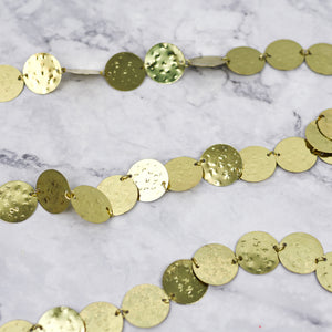 Hammered Brass Garland