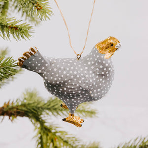 Speckled Hen Ornament