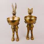 Gold Animal Dish Stand